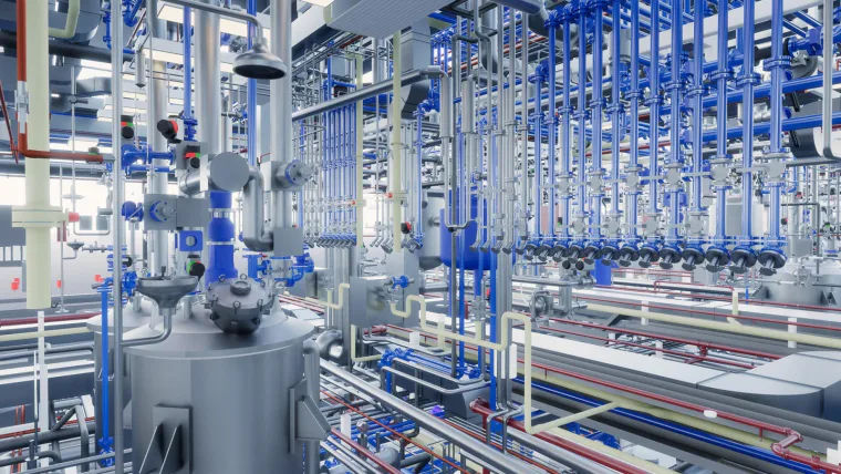 Modelo BIM as-built del piping y las instalaciones de una planta farmacéutica de principios activos