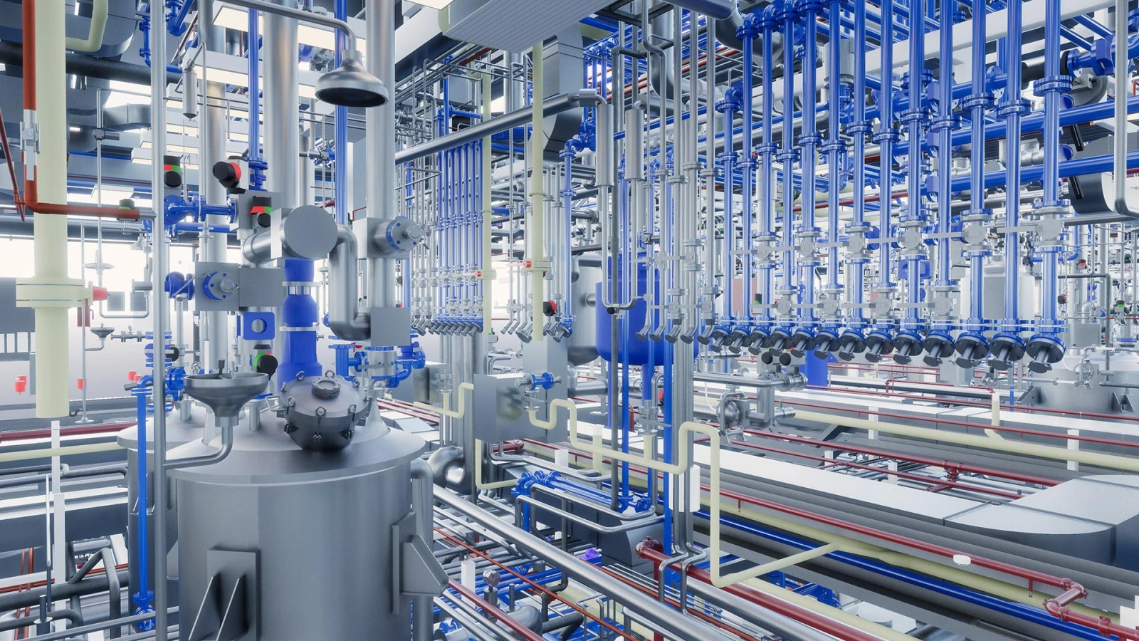 Modelo BIM as-built del piping y las instalaciones de una planta farmacéutica de principios activos