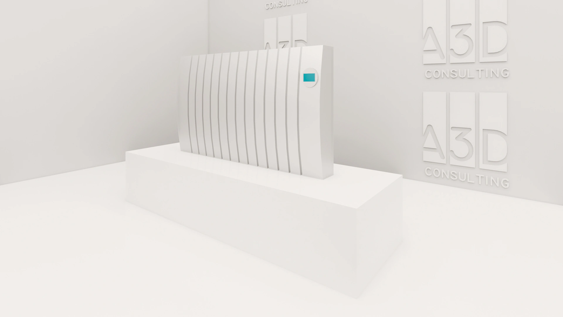 Radiador modelado como objeto BIM paramétrico
