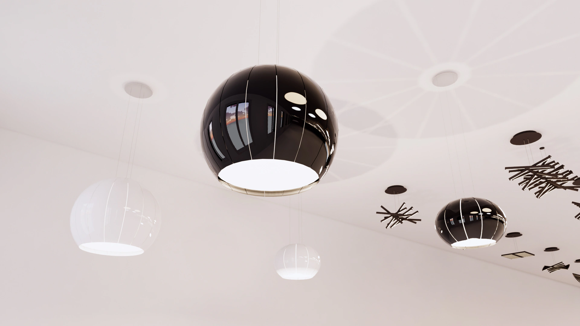 Detalle de una luminaria modelada como objeto BIM